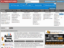 Tablet Screenshot of elparduotuves.lt